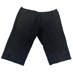 Lee Andersen Womens 3X Vamp Pants Cropped Black Silk USA